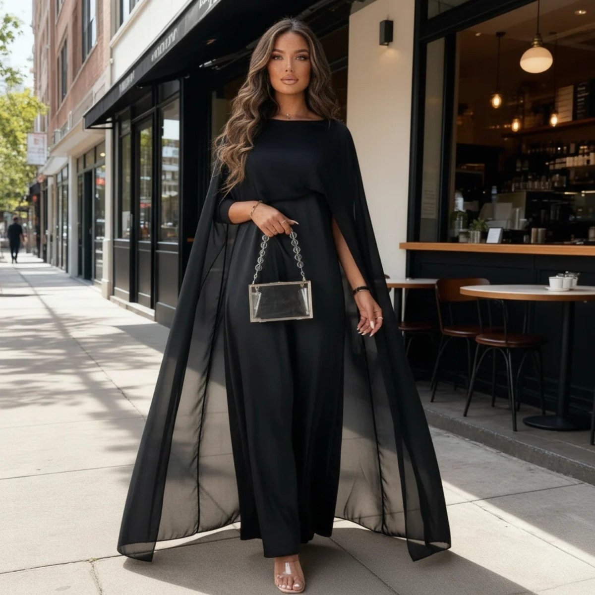 Vestido Maxi em Cetim Elegante - Vestido Maxi - Vessa
