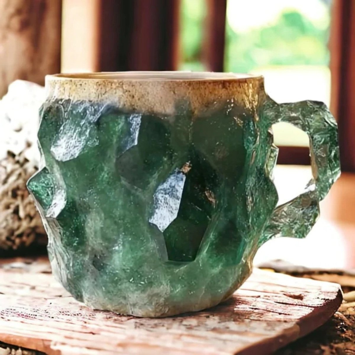 Caneca de Café em Cristal Artesanal - Caneca de Cristal - Vessa