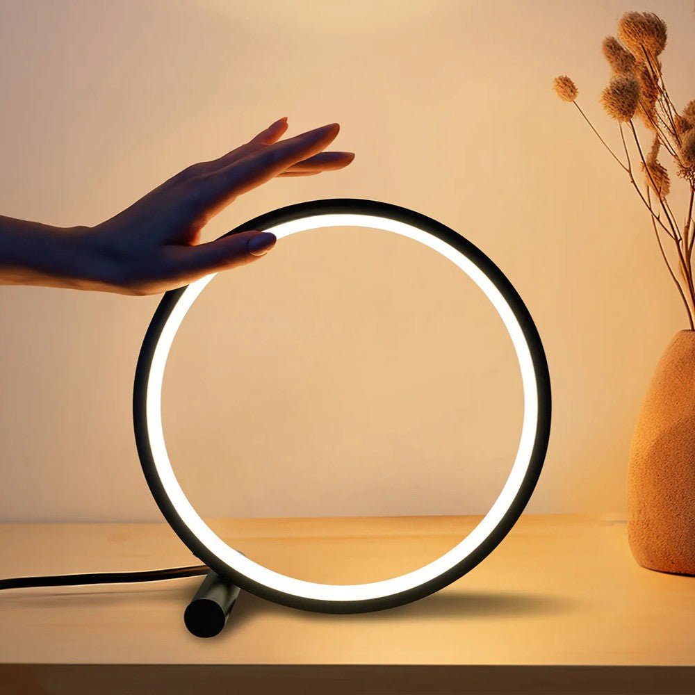 Candeeiro de Toque Círculo Minimalista - Candeeiro de Mesa - Vessa