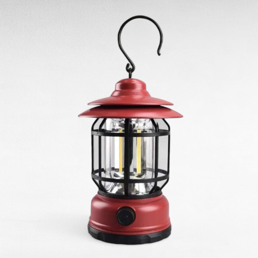 Lanterna de Campismo Recarregável LightMate – LED Estilo Vintage com Luz Regulável - Lanterna de Campismo - Vessa