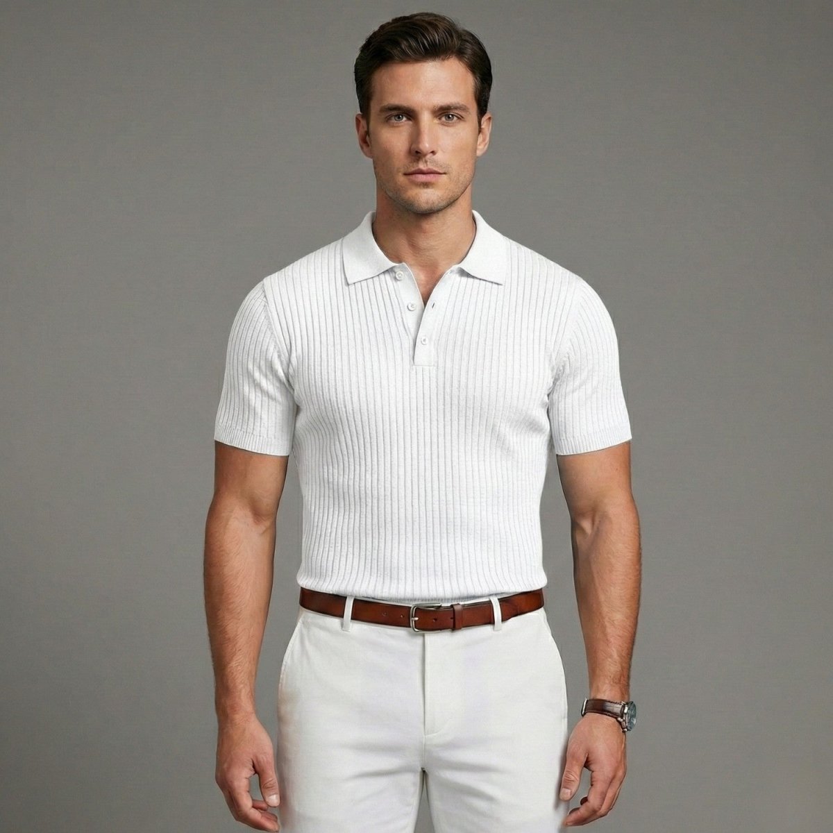 Polo Canelado de Verão para Homem - Polo - Vessa