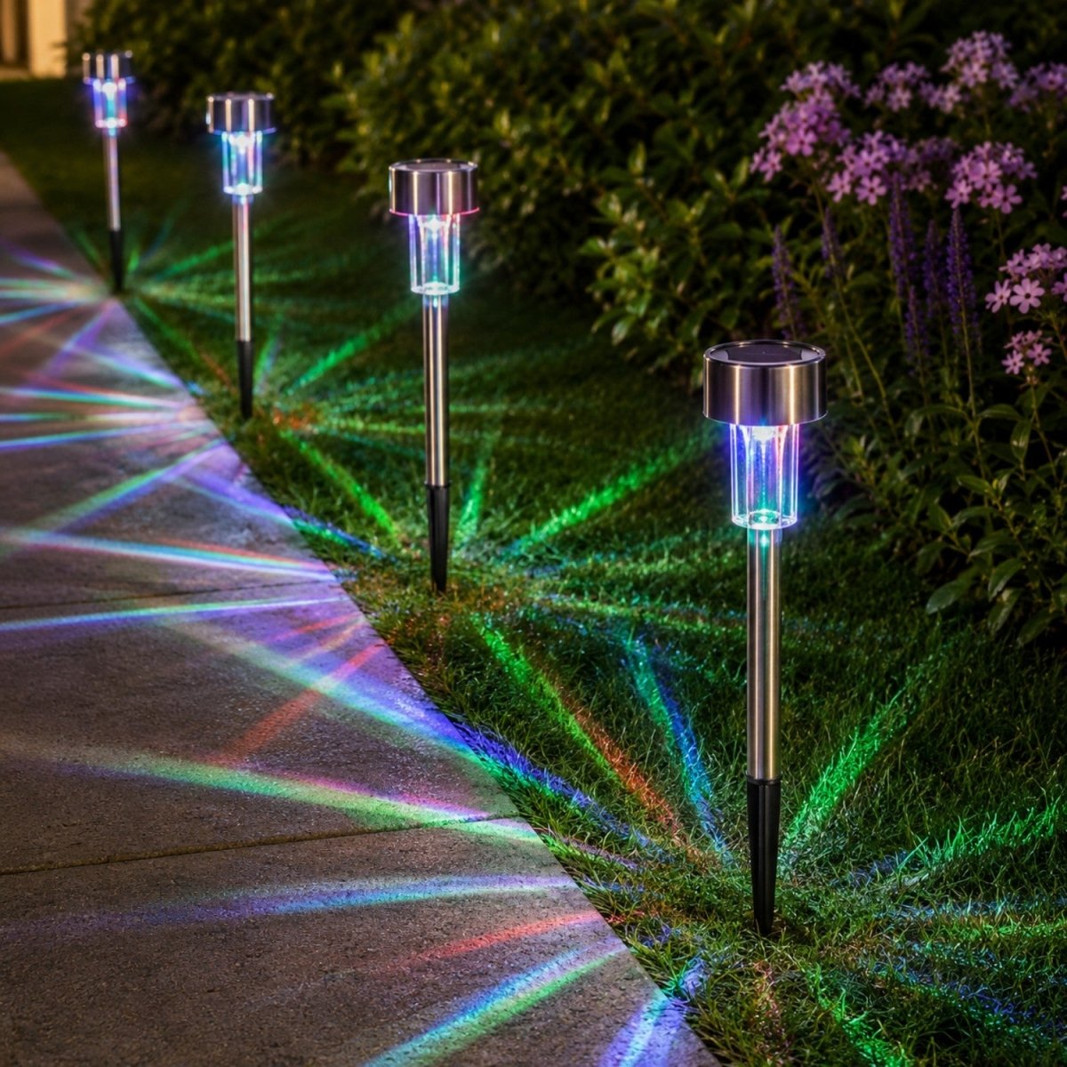 Luzes Solares LED para Caminho de Jardim - Luzes de Jardim - Vessa