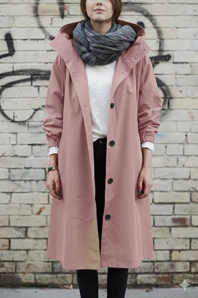 Gabardine com Capuz para Mulher - Sobretudo - Vessa
