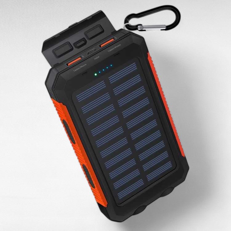 Power Bank Solar 10.000mAh – Energia de Reserva de Emergência, Chuva ou Sol - Power Bank Solar - Vessa