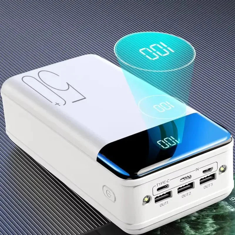 Power Bank Móvel de Ultra Capacidade 50K mAh - Power Bank Móvel - Vessa
