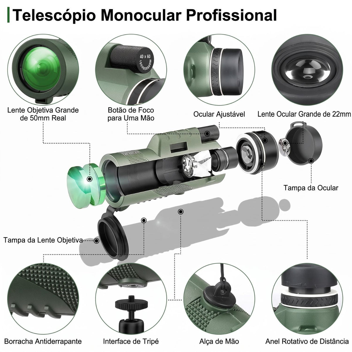 Monóculo Compacto — Natureza, Trilhos e Viagens