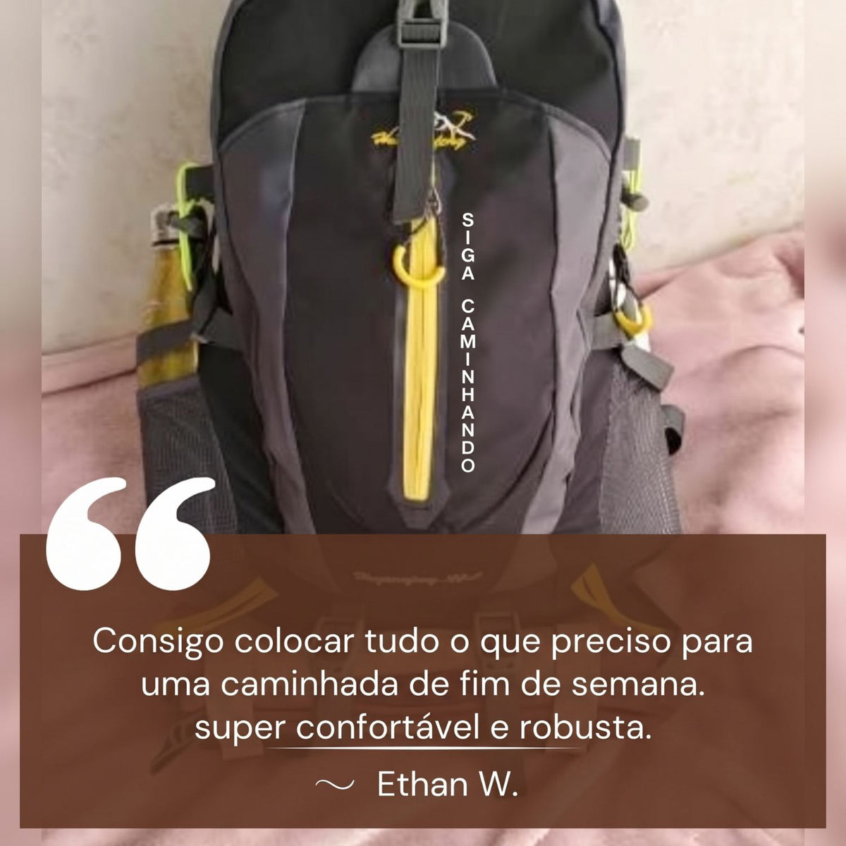 Mochila de Caminhada Impermeável de 40L