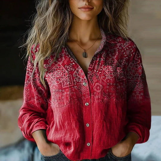 Sasha - Blusa Vermelha Radiante