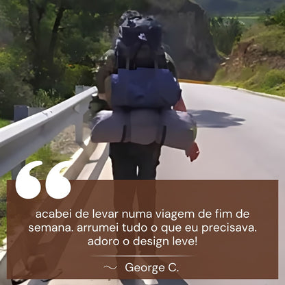 Mochila de Caminhada Impermeável de 60L – Leve, Ergonómica e Pronta para a Aventura