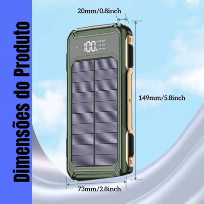 Carregador Solar 20.000mAh PowerFlex