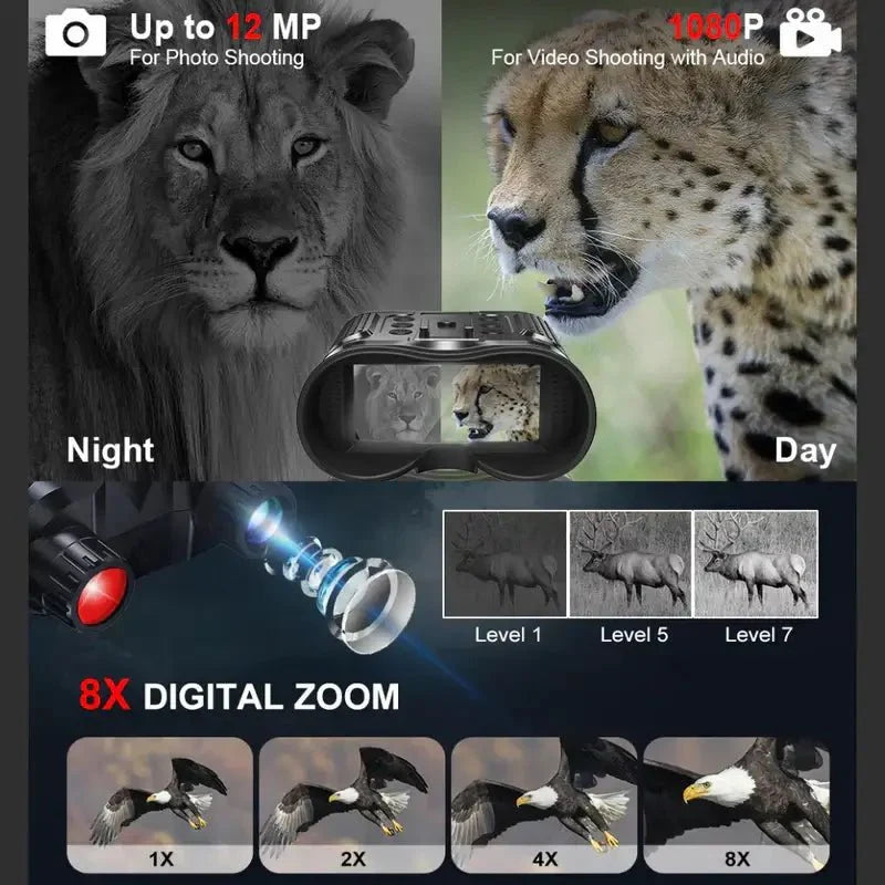 Binóculos de Visão Noturna IR 3D - Binóculos de Visão Noturna - Vessa