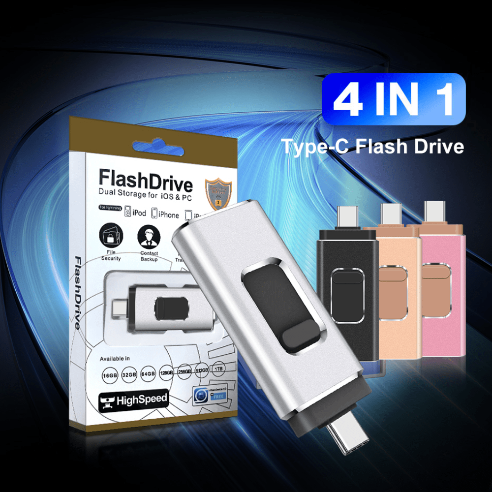 Pen USB Multiporta 4 em 1 - Pen USB 4 em 1 - Vessa