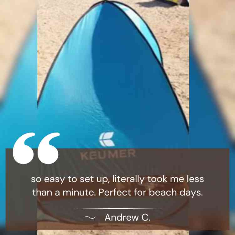 Dias de Praia Facilitados – Tenda Pop-Up para Famílias com Proteção UV e Vento - Tenda Pop-Up - Vessa