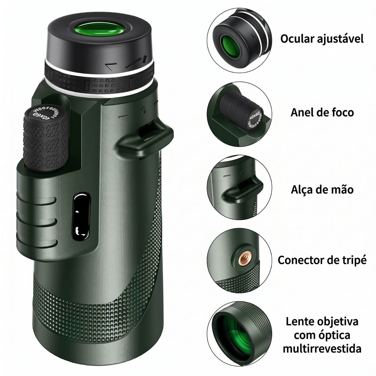 Monóculo Compacto — Natureza, Trilhos e Viagens