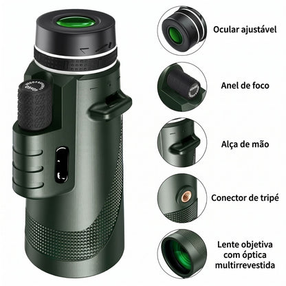 Monóculo Compacto — Natureza, Trilhos e Viagens