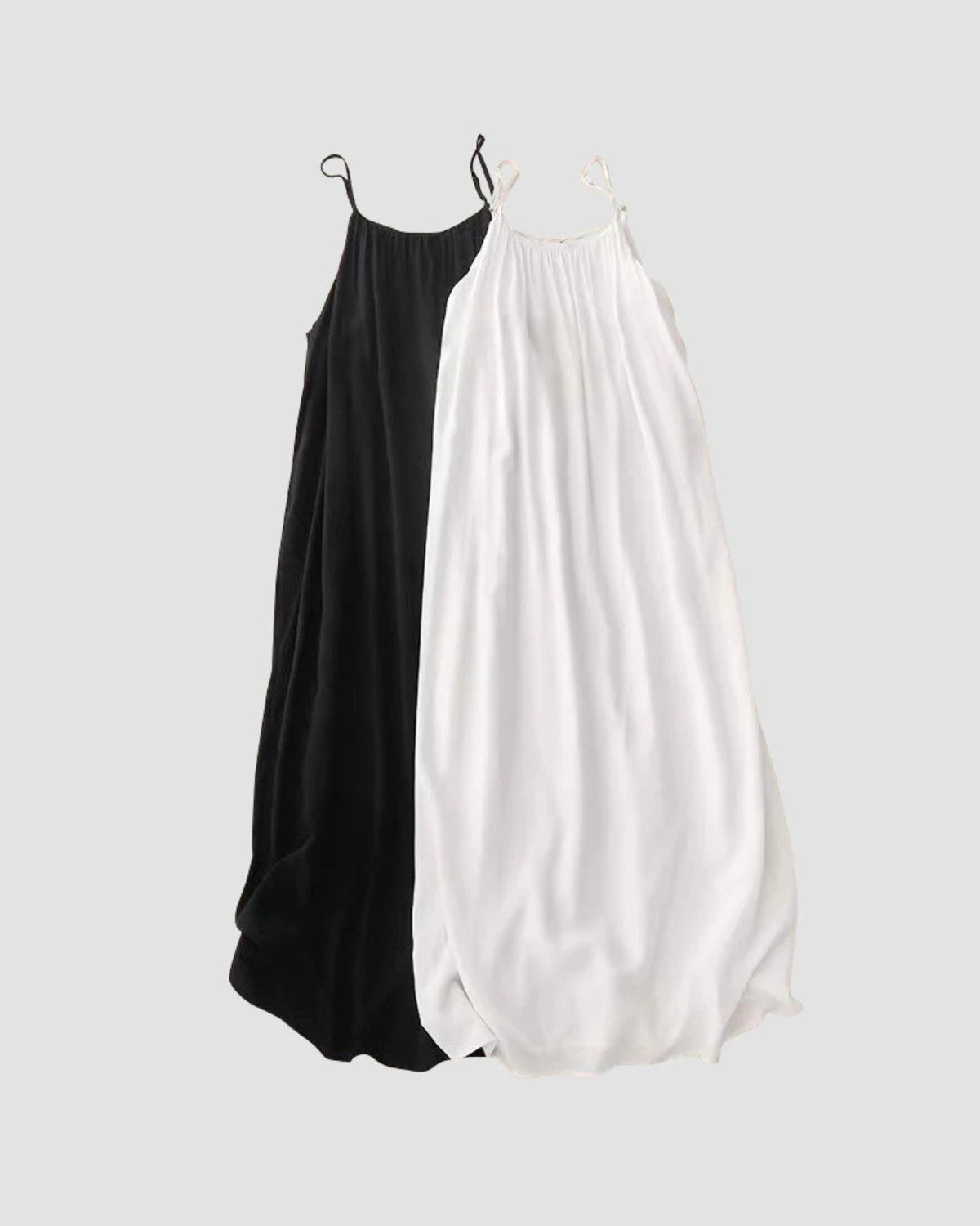 Vestido Feminino de Algodão com Costas Abertas Ajustáveis