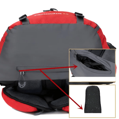 Mochila de Caminhada Impermeável de 60L – Leve, Ergonómica e Pronta para a Aventura - Mochila de Caminhada - Vessa