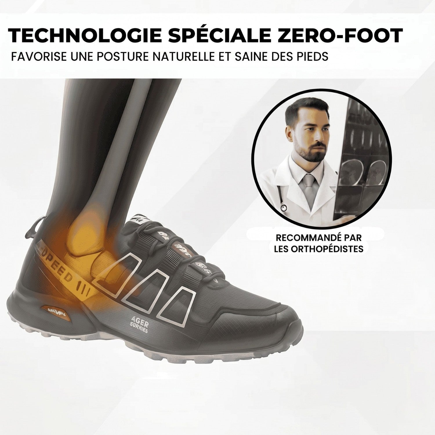 Sapatos Ortopédicos Homem Vessa Roc