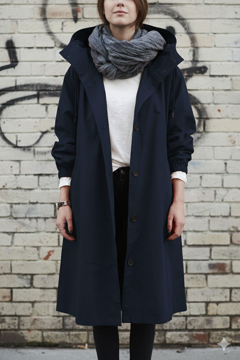 Gabardine com Capuz para Mulher - Sobretudo - Vessa