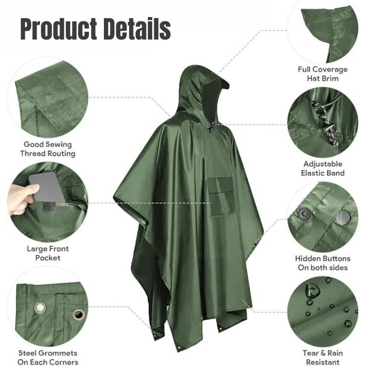 Poncho de Trekking para Todo o Terreno - Poncho - Vessa