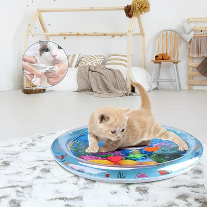 Tapete Sensorial Refrescante Aquático - Tapete Refrescante para Gato - Vessa