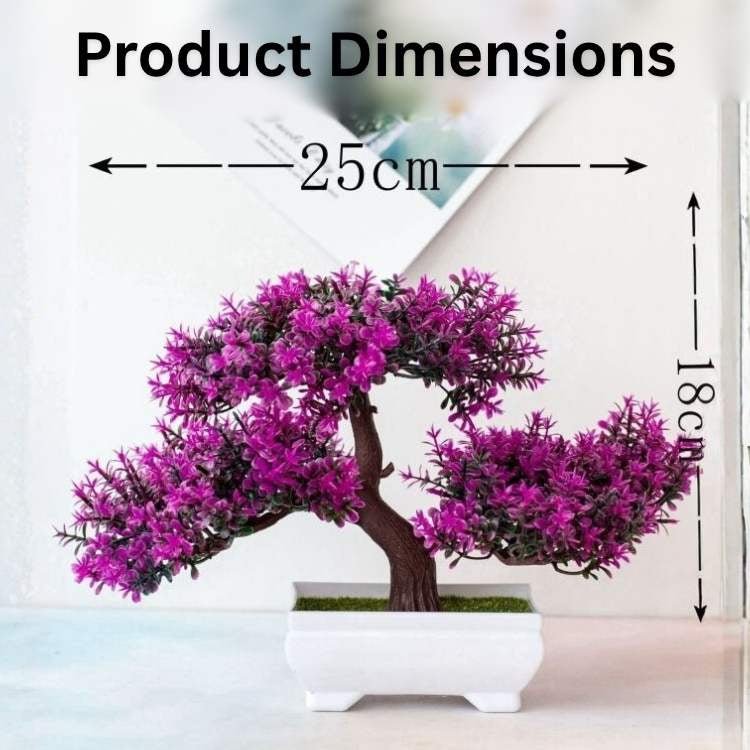 Vaso Bonsai Decorativo AuraBloom - Planta Artificial - Vessa