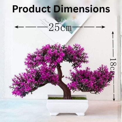 Vaso Bonsai Decorativo AuraBloom - Planta Artificial - Vessa
