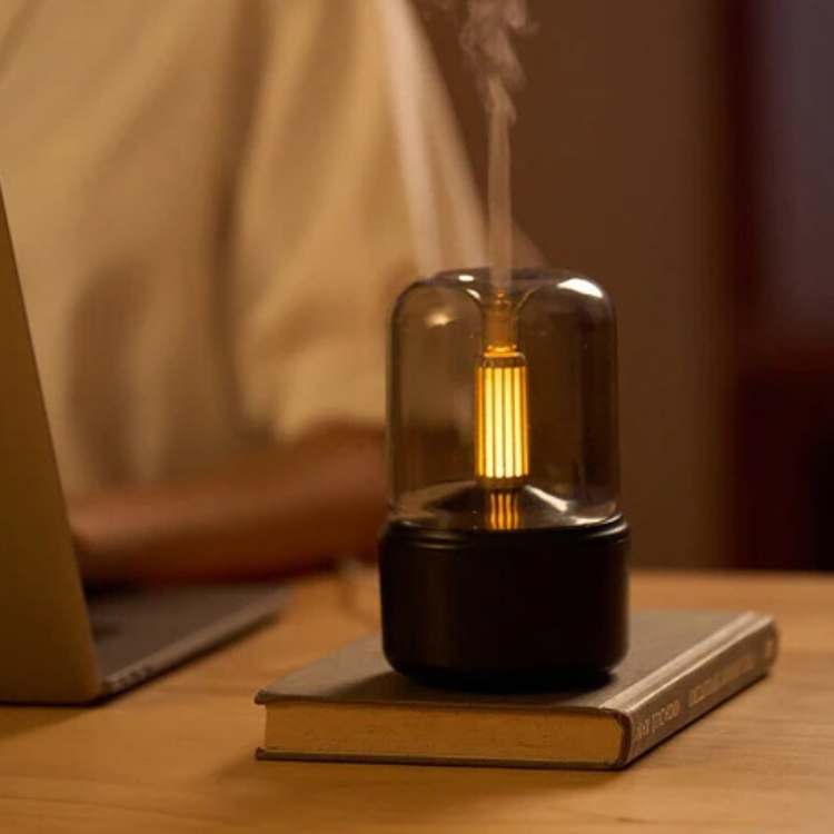 Difusor de Óleo Essencial com Luz de Vela - Difusor - Vessa