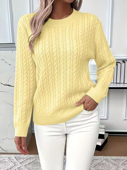 Camisola Clássica em Ponto Trançado - Camisola de Mulher - Vessa