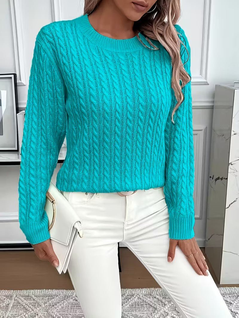 Camisola Clássica em Ponto Trançado - Camisola de Mulher - Vessa