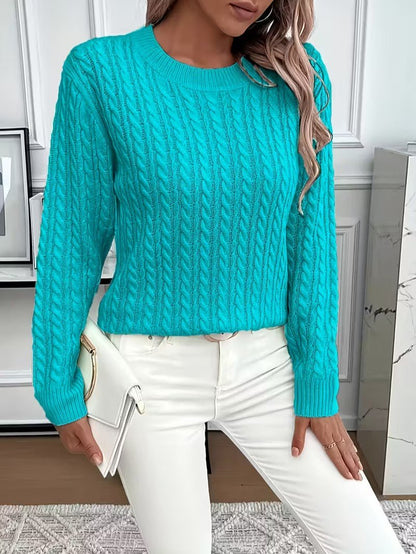 Camisola Clássica em Ponto Trançado - Camisola de Mulher - Vessa