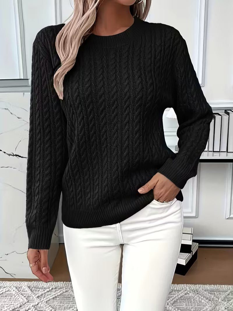 Camisola Clássica em Ponto Trançado - Camisola de Mulher - Vessa