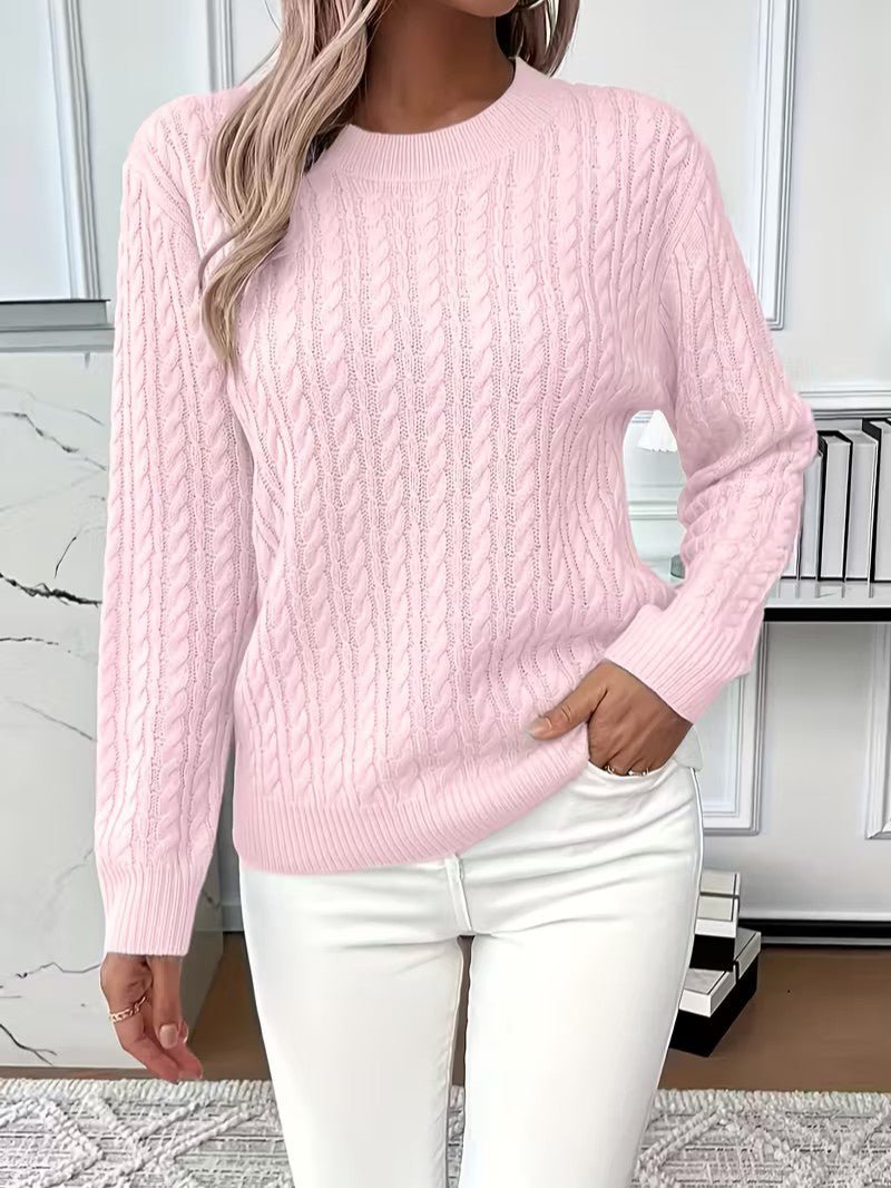 Camisola Clássica em Ponto Trançado - Camisola de Mulher - Vessa