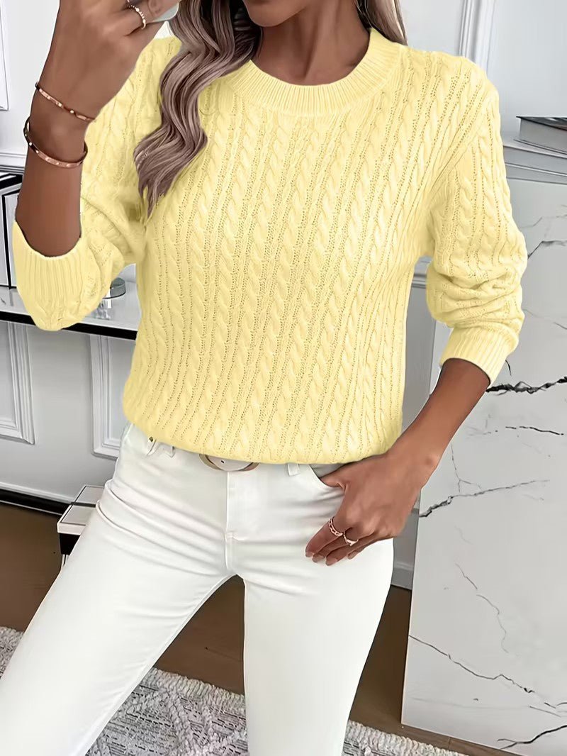 Camisola Clássica em Ponto Trançado - Camisola de Mulher - Vessa