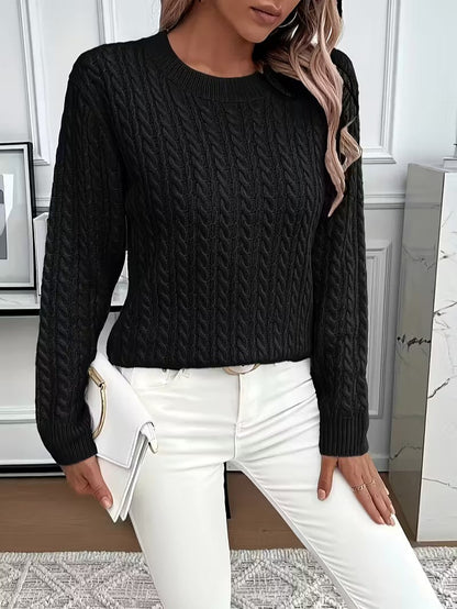 Camisola Clássica em Ponto Trançado - Camisola de Mulher - Vessa