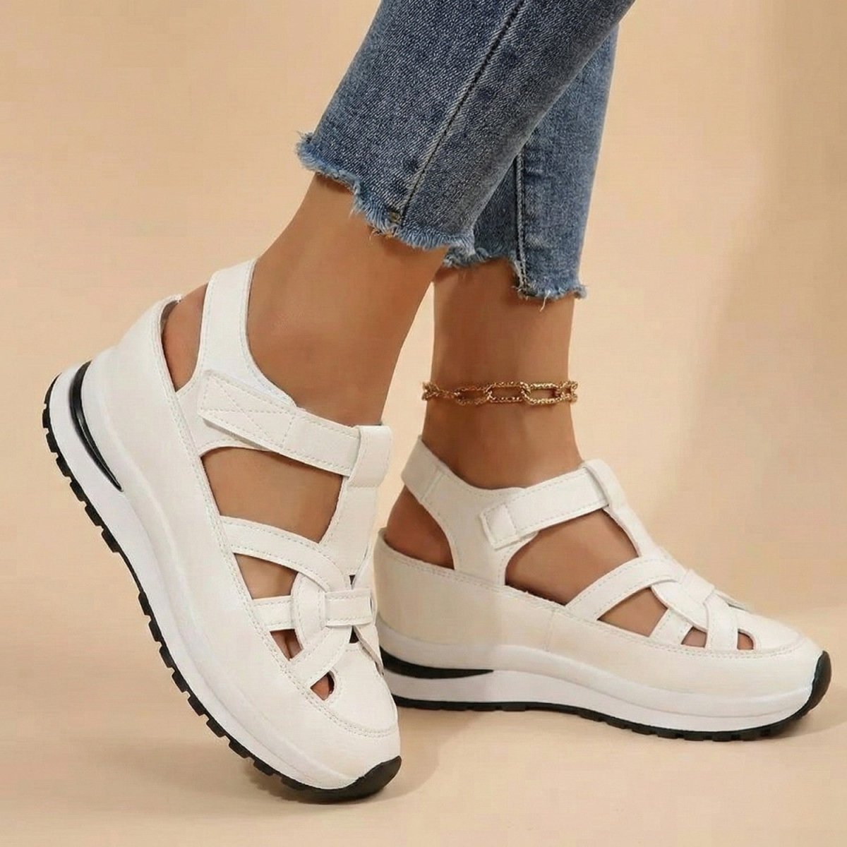 Sandálias de Caminhada Confortáveis para Mulher - Sapatos de Caminhada - Vessa