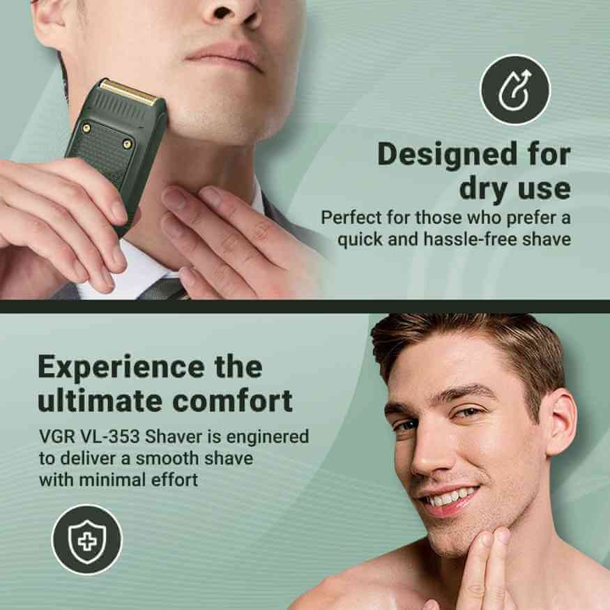 Máquina de Barbear de Grooming Compacta – Barbear Suave em Qualquer Lugar, a Qualquer Hora - Máquina de Barbear Elétrica - Vessa