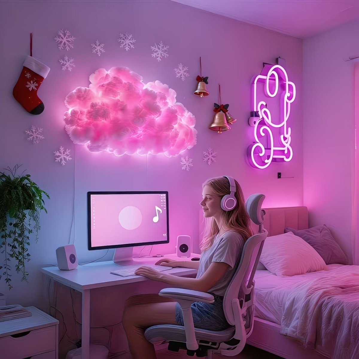 Luz de Parede em Nuvem LED DIY - Luz de Parede em Nuvem - Vessa