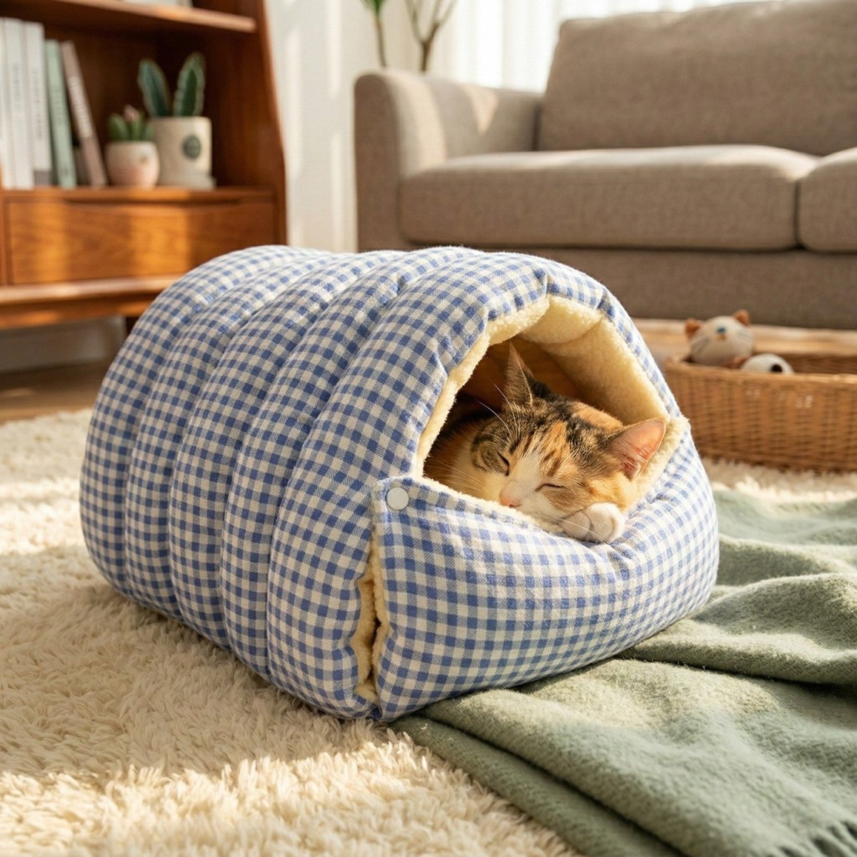 Cama Abrigo Dupla Face para Gatos - Abrigo para Gatos - Vessa