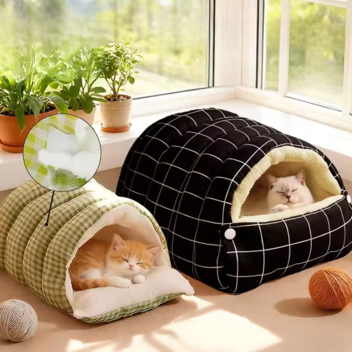 Cama Abrigo Dupla Face para Gatos - Abrigo para Gatos - Vessa