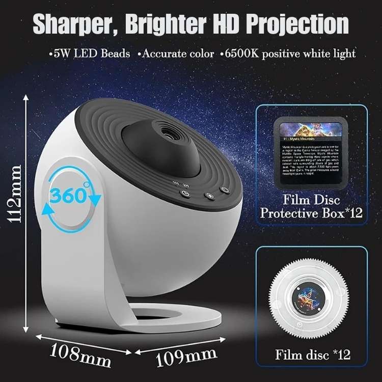 Projetor de Galáxia 360° Dreamy Universe - Projetor de Galáxia - Vessa