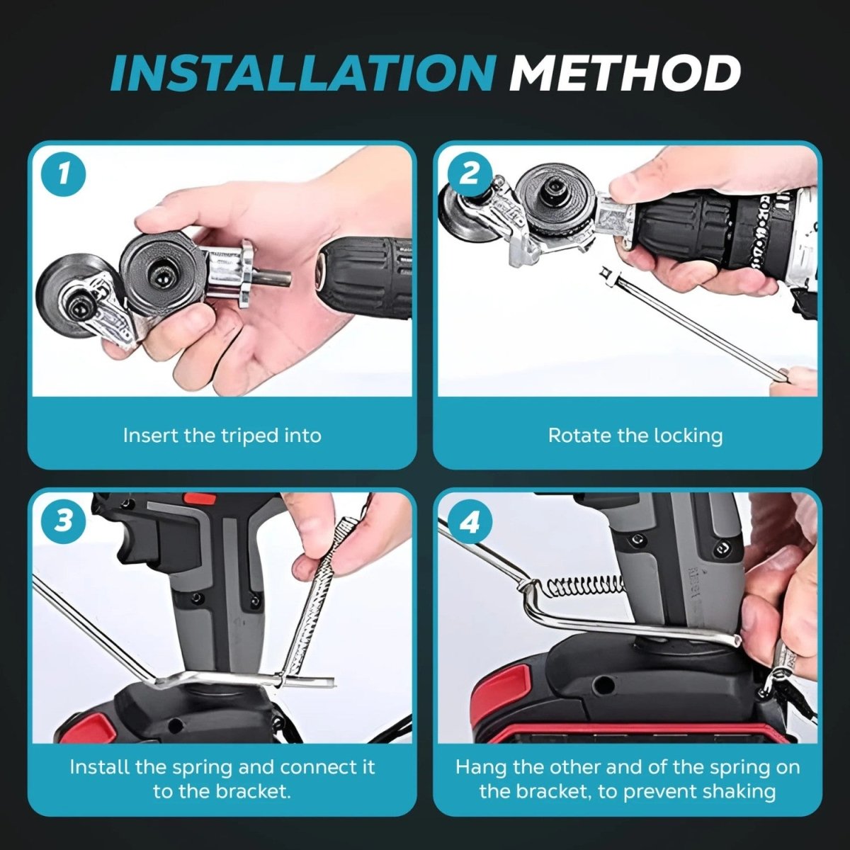 Adaptador Corta-Metal para Berbequim Elétrico - Corta-Metal - Vessa