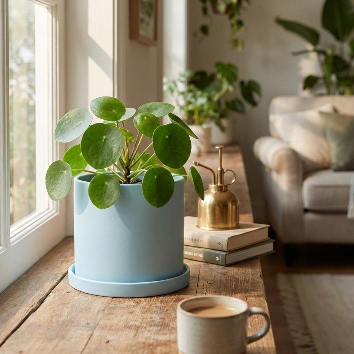 Vaso em Cerâmica Elegante com Pires - Vaso de Flores - Vessa