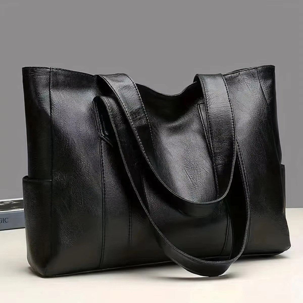 Mala de Ombro Elegante em Pele com Charme Retro - Saco de Armazenamento - Vessa