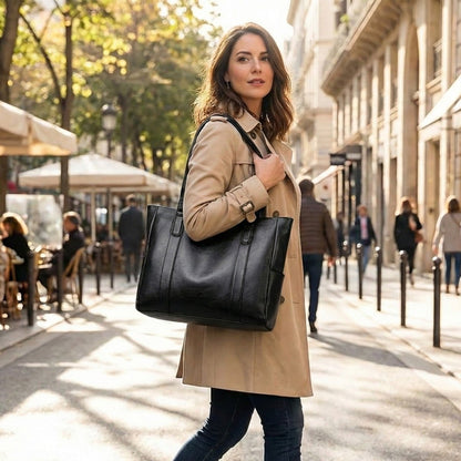Mala de Ombro Elegante em Pele com Charme Retro - Saco de Armazenamento - Vessa