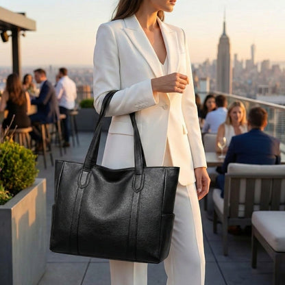 Mala de Ombro Elegante em Pele com Charme Retro - Saco de Armazenamento - Vessa