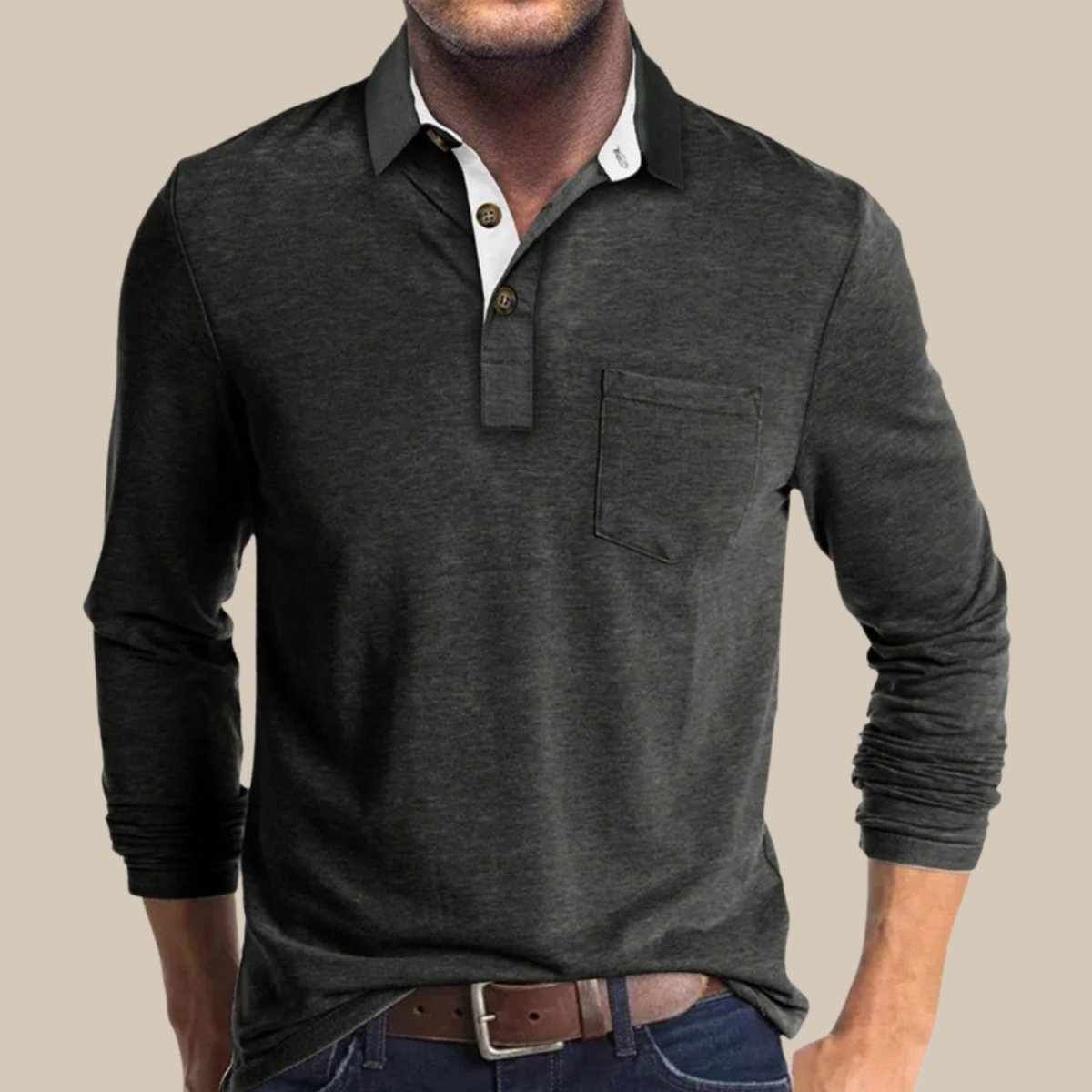 Polo de Manga Comprida Elegante - Polo - Vessa