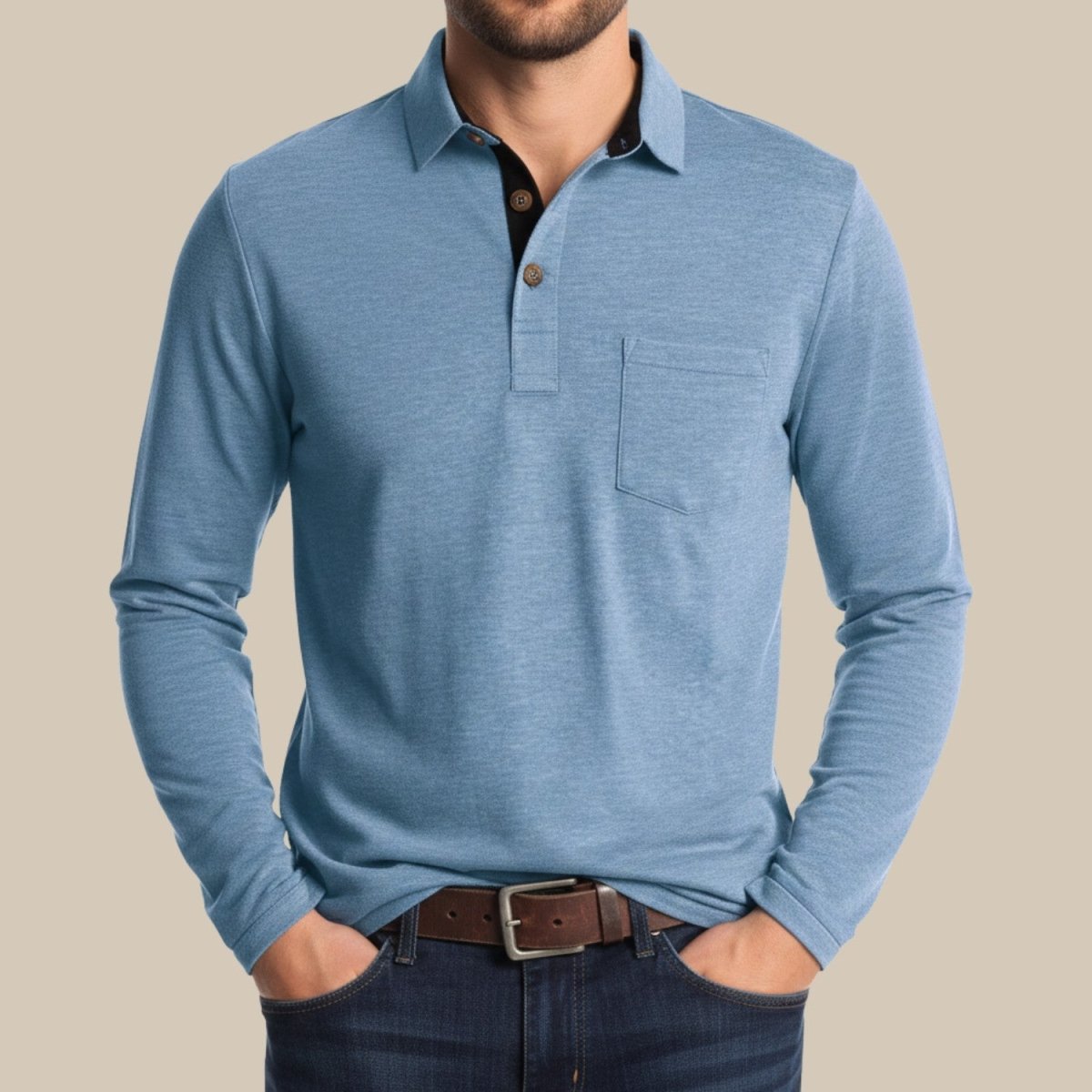 Polo de Manga Comprida Elegante - Polo - Vessa