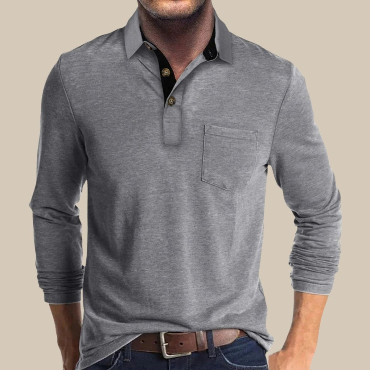 Polo de Manga Comprida Elegante - Polo - Vessa