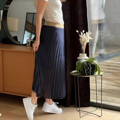 Saia Maxi Plissada Elegante - Saia - Vessa